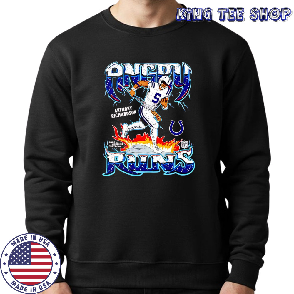 Anthony Richardson Indianapolis Colts Angry Runs Player Graphic shirt Sweatshirt