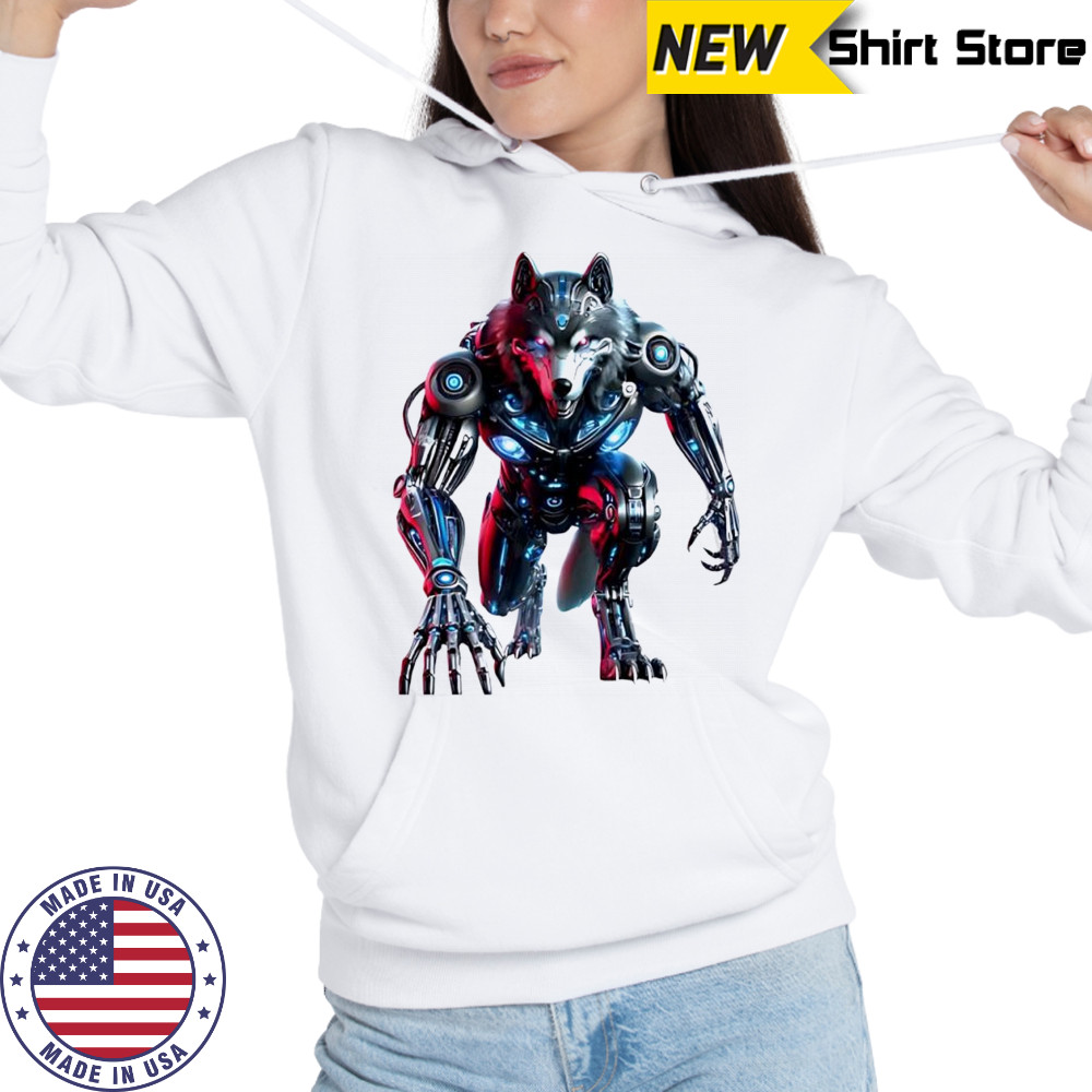 Apex Mech Wolf Robot shirt Hoodie