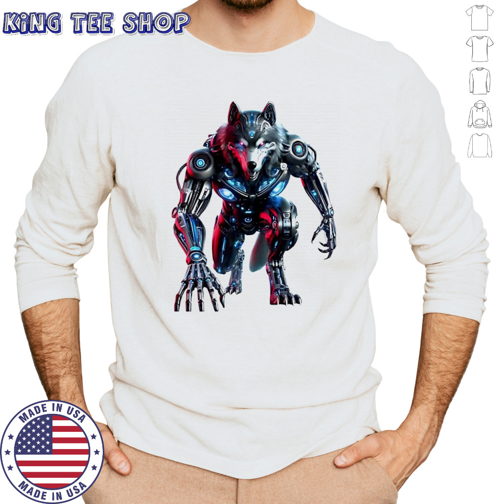 Apex Mech Wolf Robot shirt Long Sleeved