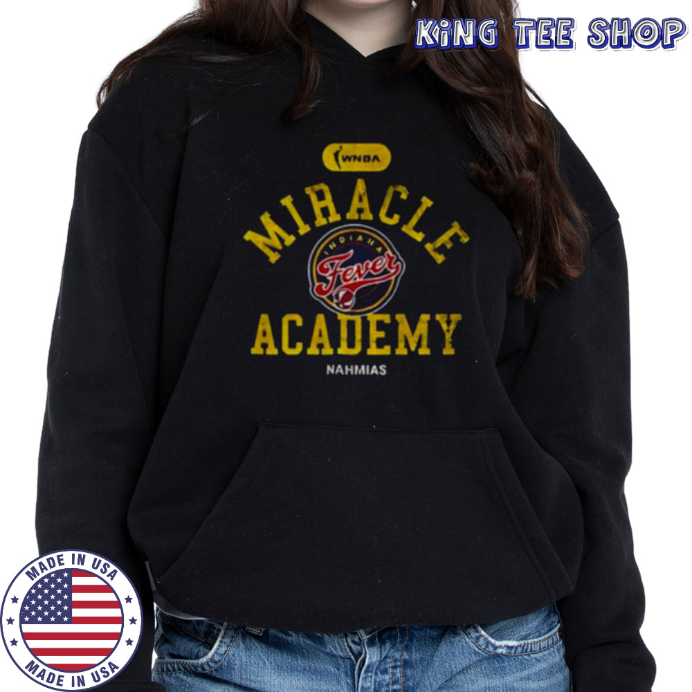 Caitlin Clark wearing Indiana Fever Miracle Academy WNBA Basketball shirt Hoodie