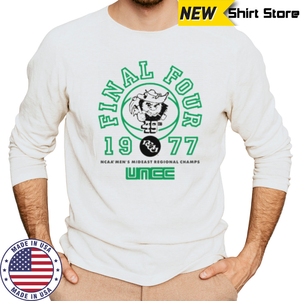 Charlotte 49ers 1977 Men’s Basketball Final Four Ringer SHirt Long Sleeved
