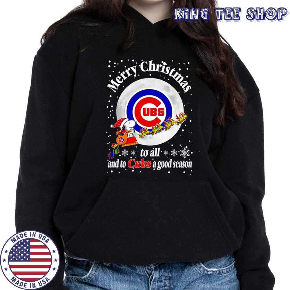 Chicago Cubs Merry Christmas To All And To Cubs A Good Season Baseball shirt Hoodie
