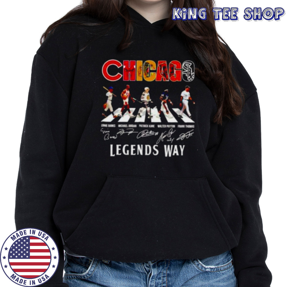 Chicago sports teams players legends way Abbey Road shirt Hoodie