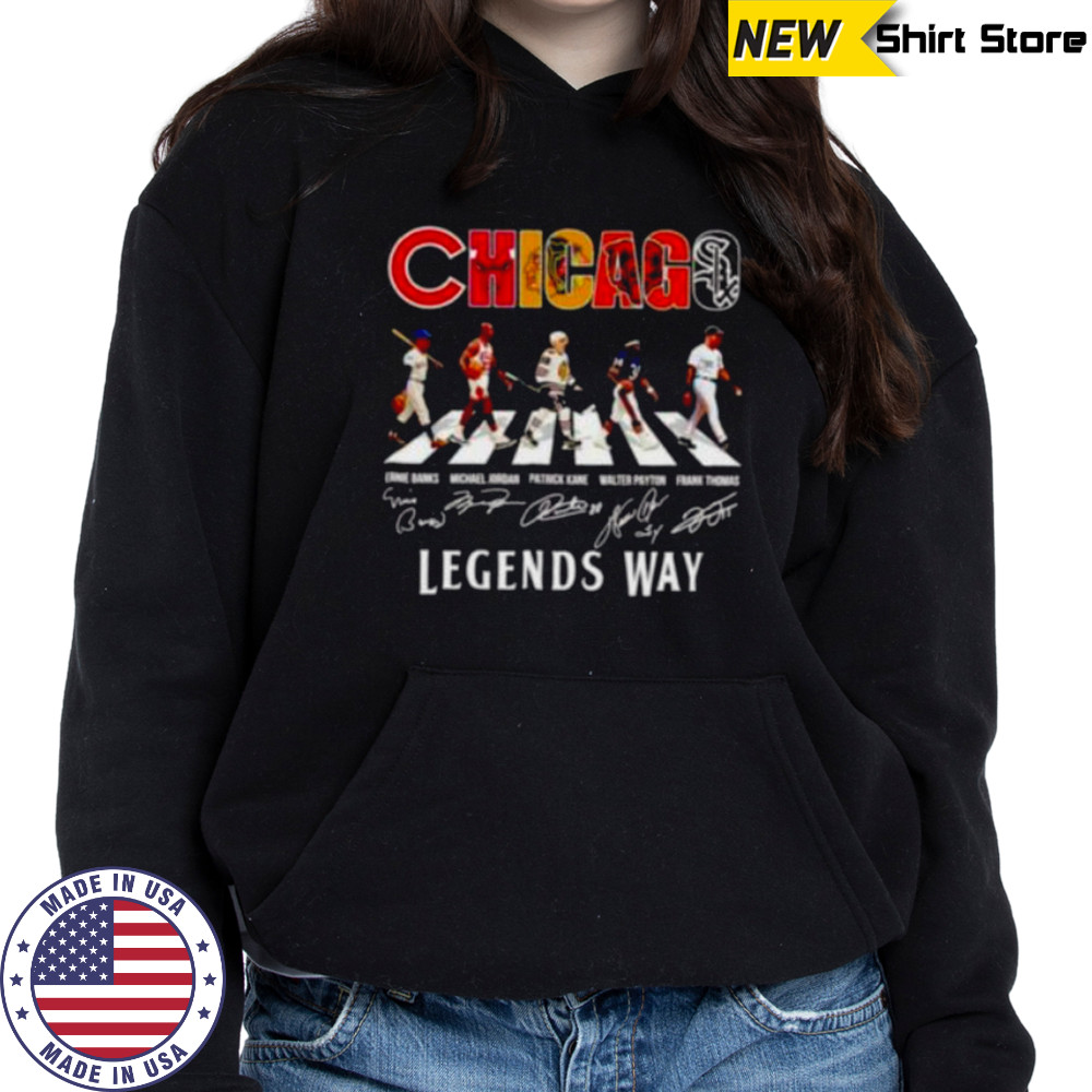 Chicago sports teams players legends way Abbey Road shirt Hoodie