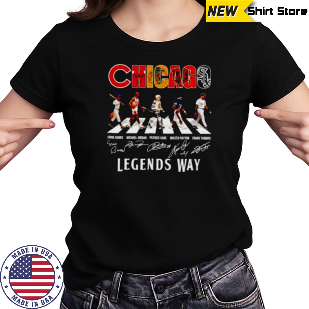 Chicago sports teams players legends way Abbey Road shirt Women's T-shirt