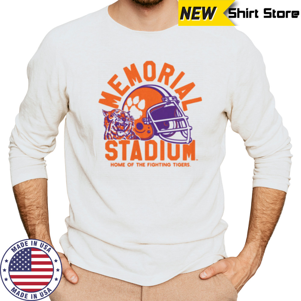 Clemson 55th Anniversary Tiger Paw Football Ringer Shirt Long Sleeved