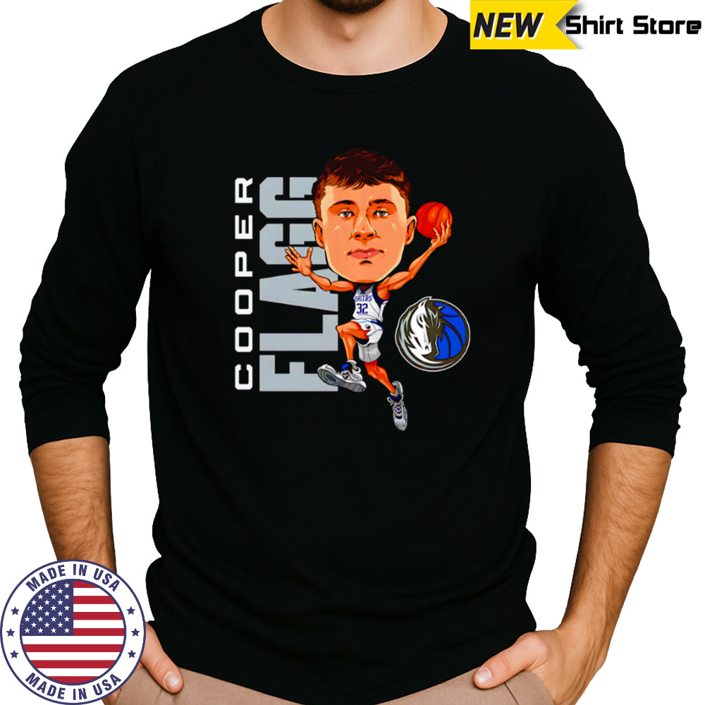 Cooper Flagg Dallas Mavericks Caricature cartoon shirt Long Sleeved