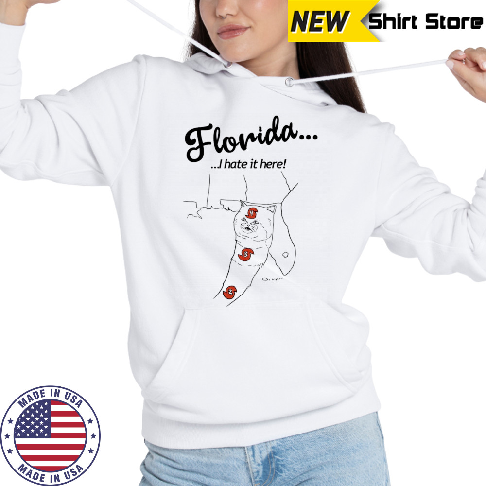 Florida I hate it here cat shirt Hoodie