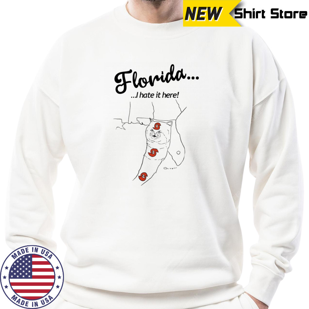 Florida I hate it here cat shirt Sweatshirt