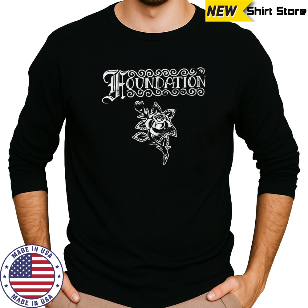 Foundation Rose Flower T-shirt Long Sleeved