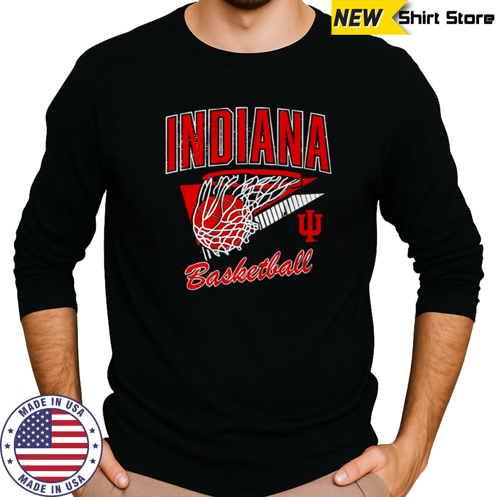 Indiana Hoosiers Throwback Basketball shirt Long Sleeved