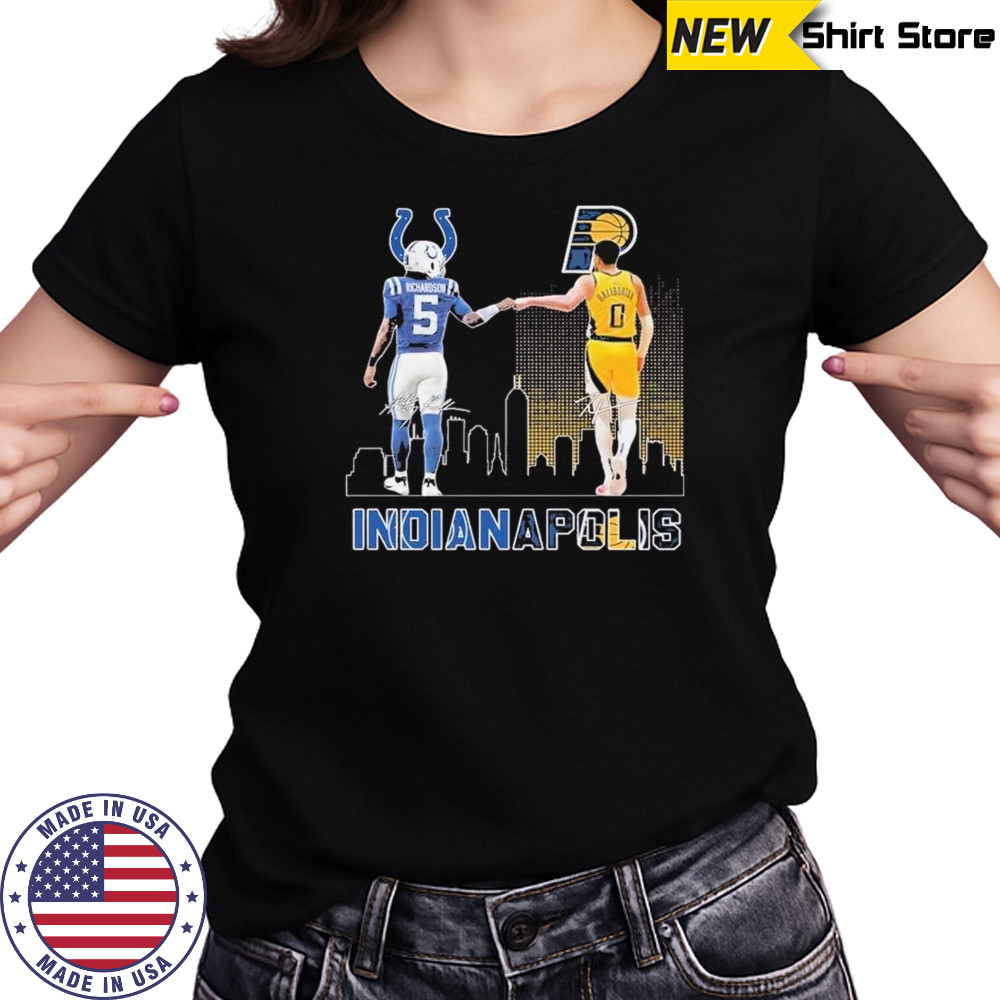 Indianapolis Colts Anthony Richardson Indiana Pacers Tyrese Haliburton T-Shirt Women's T-shirt