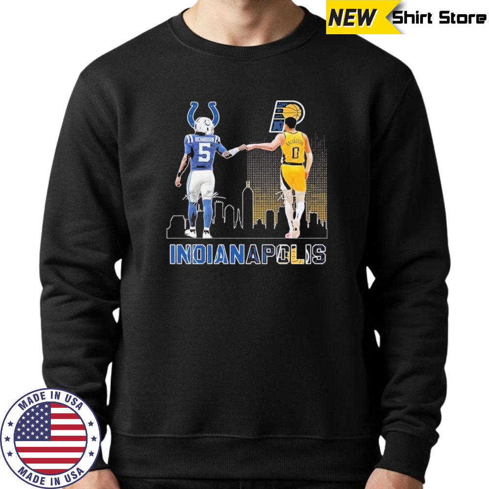 Indianapolis Colts Anthony Richardson Indiana Pacers Tyrese Haliburton T-Shirt Sweatshirt