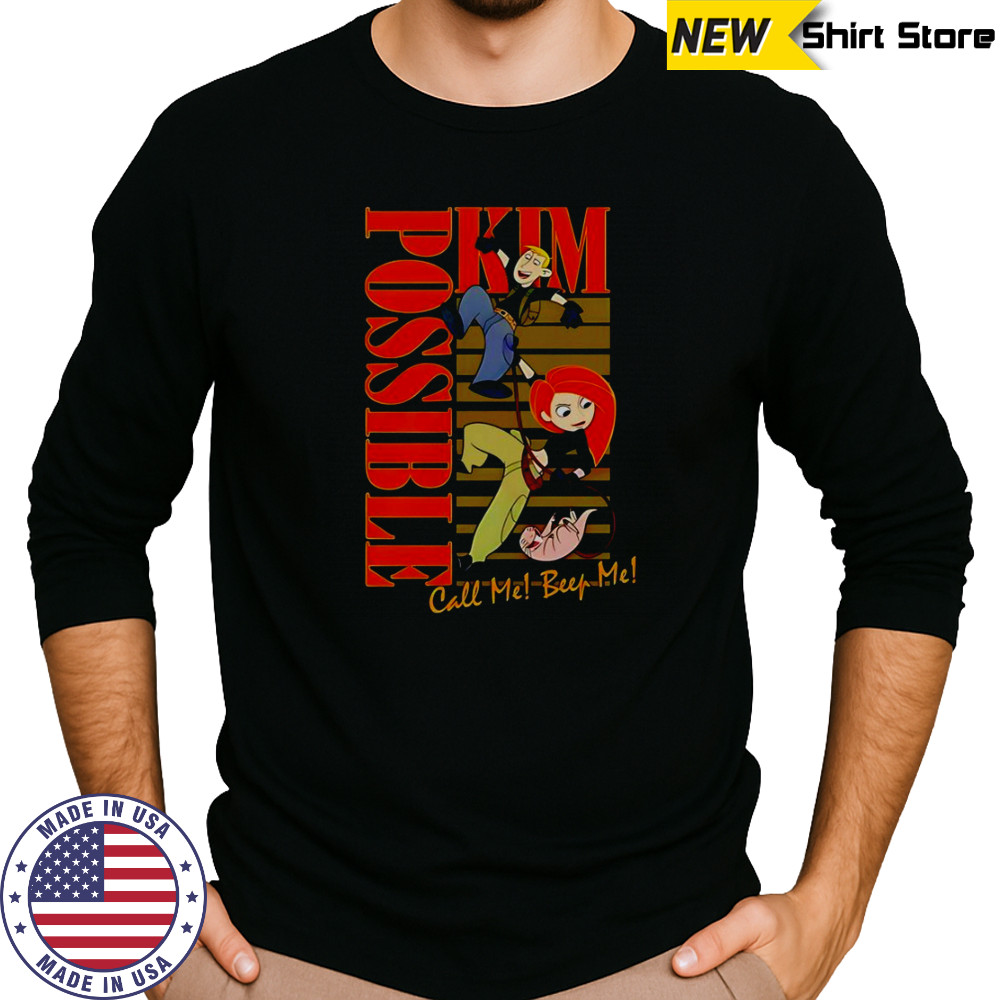 Kim Possible Call Me Beep Me T-Shirt Long Sleeved