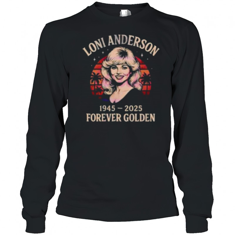 Loni Anderson Forever Golden Sunset Vintage Shirt Long Sleeved