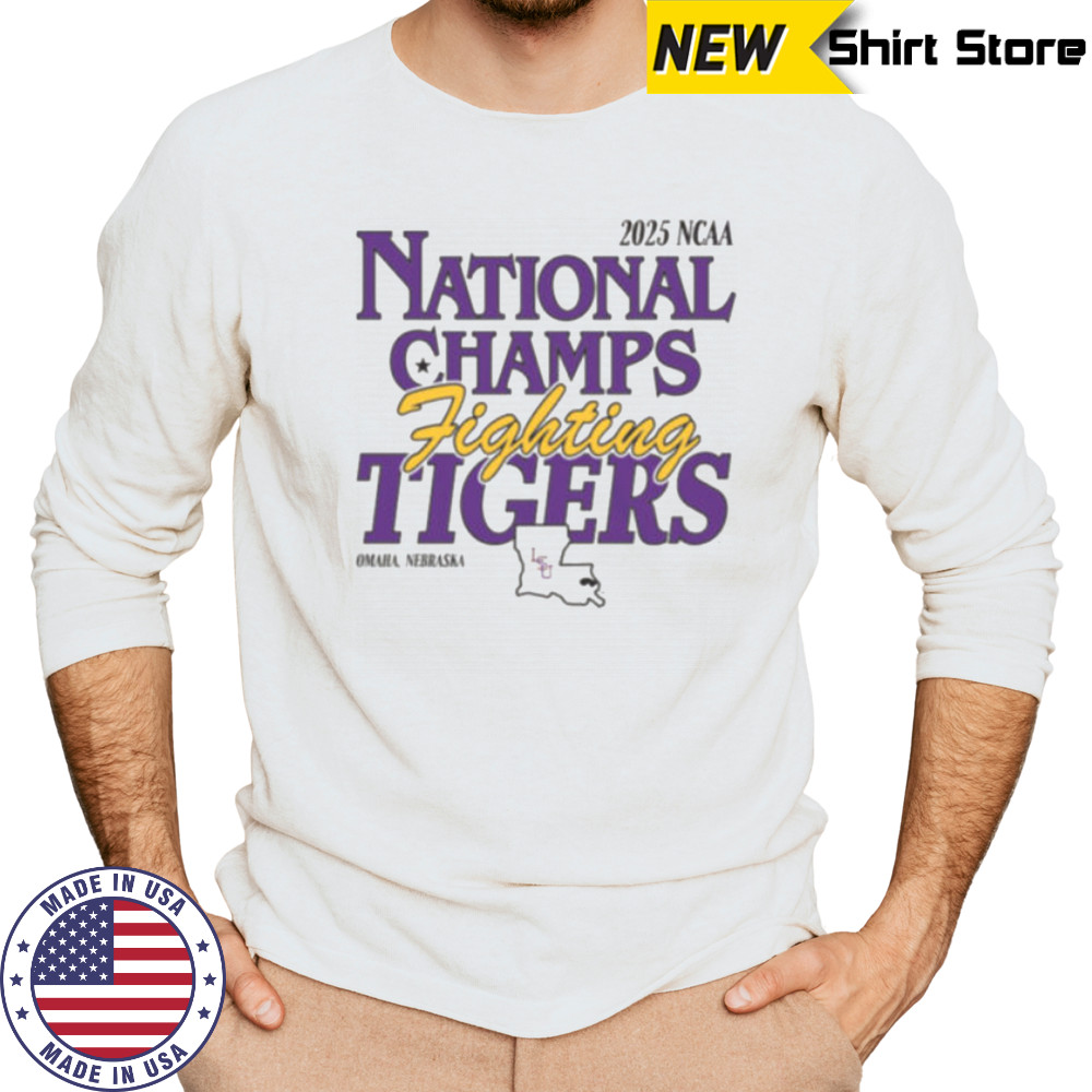 LSU 2025 Baseball National Champs Shirt Long Sleeved