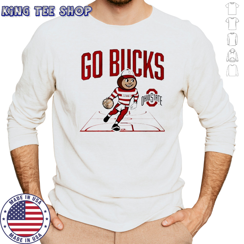 Mascot Court Ohio State Basketball shirt Long Sleeved