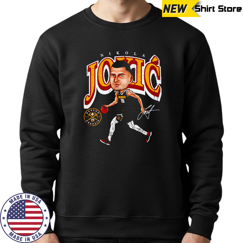 Nikola Jokic Denver Nuggets Cartoon signature shirt Sweatshirt