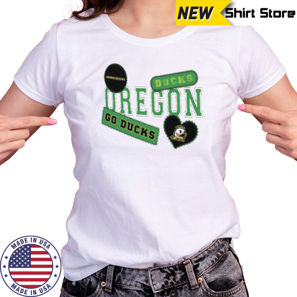 Oregon Ducks Go Ducks heart shirt Women's T-shirt