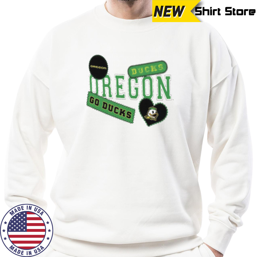 Oregon Ducks Go Ducks heart shirt Sweatshirt