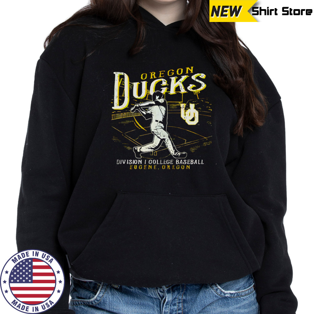 Oregon Ducks Green Big Ten Baseball retro shirt Hoodie