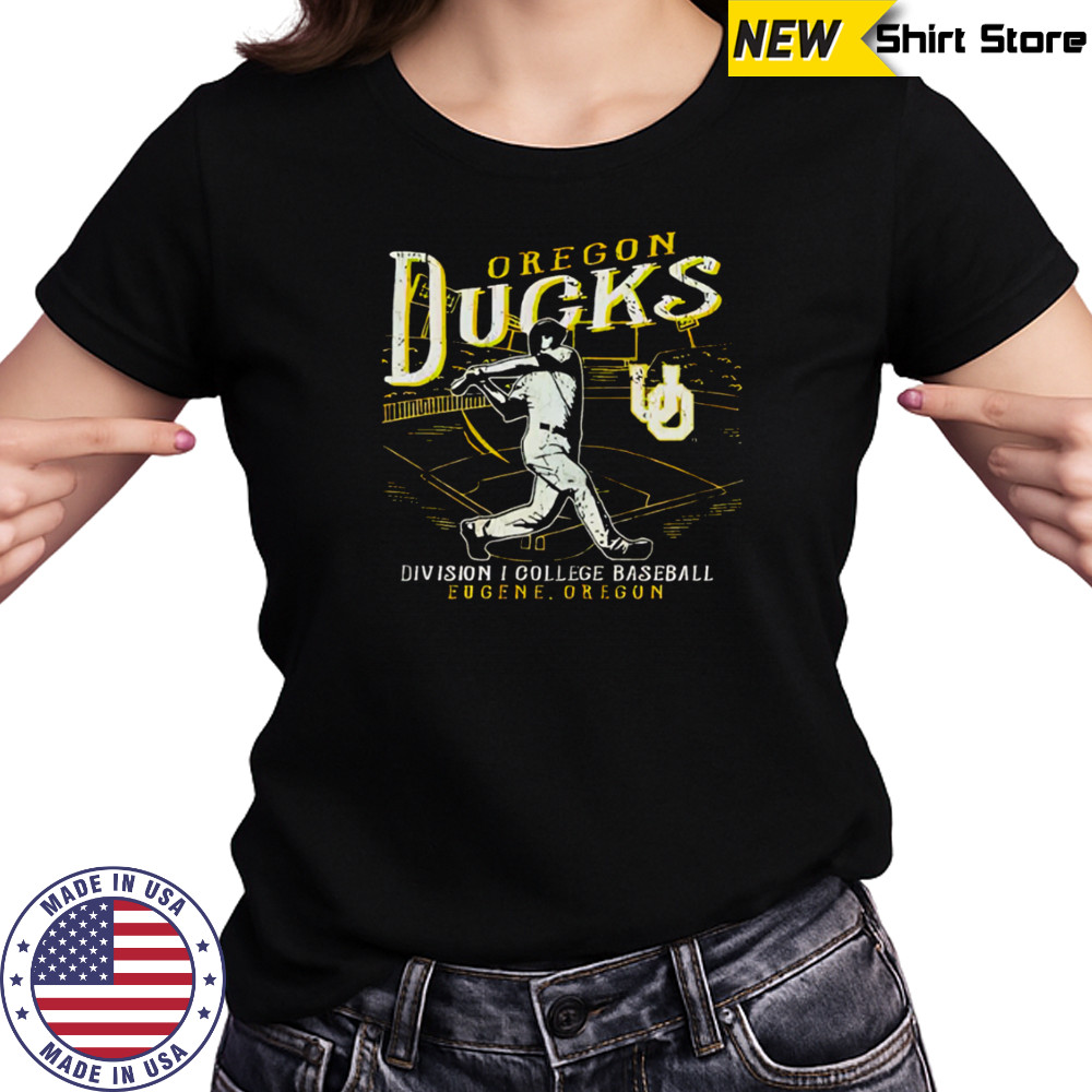 Oregon Ducks Green Big Ten Baseball retro shirt Women's T-shirt