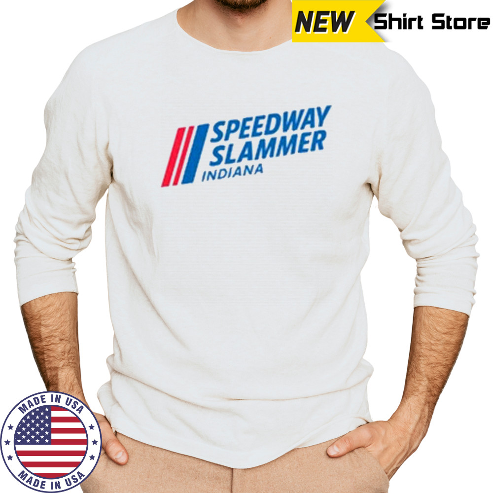 Patriotic Speedway Slammer Indiana T-Shirt Long Sleeved