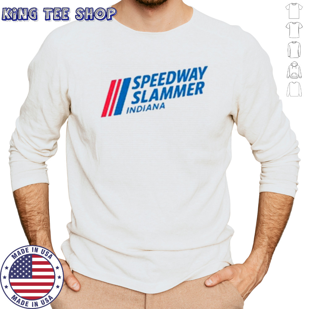 Patriotic Speedway Slammer Indiana T-Shirt Long Sleeved