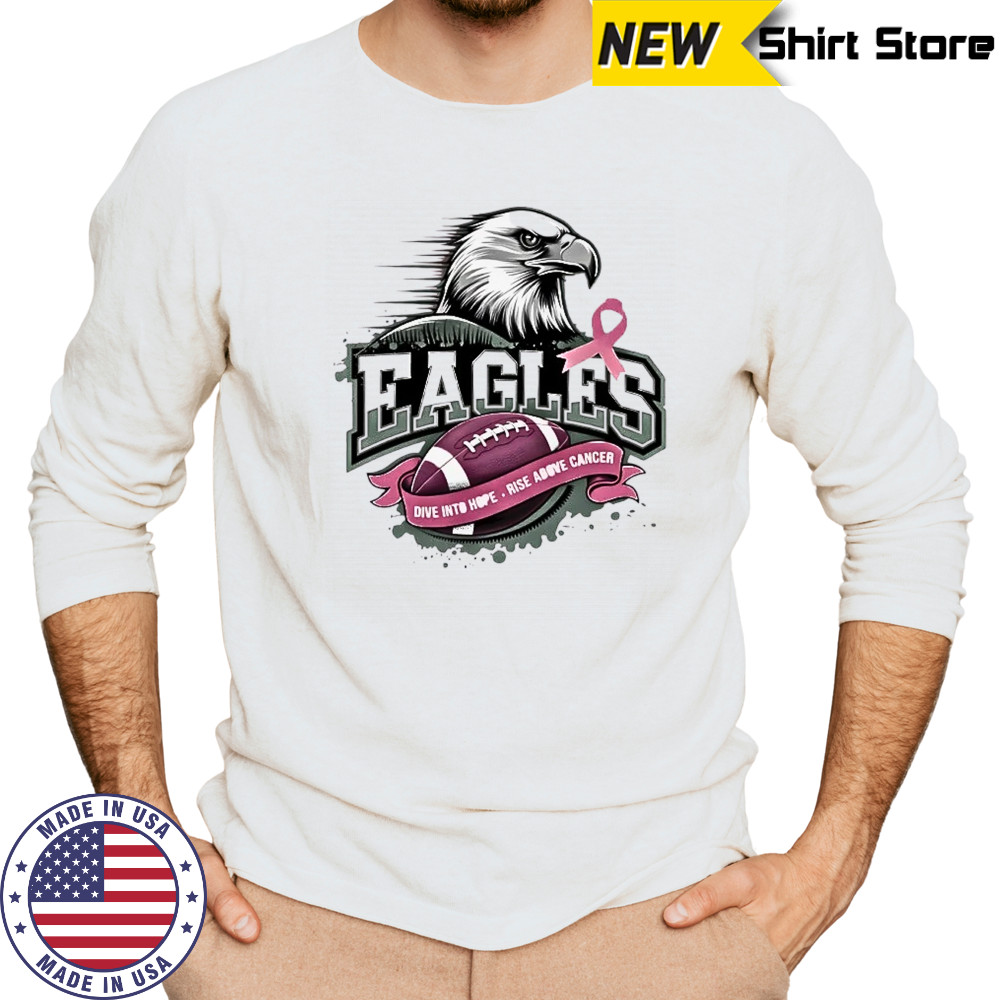 Philadelphia Eagles Breast Cancer Awareness shirt Long Sleeved