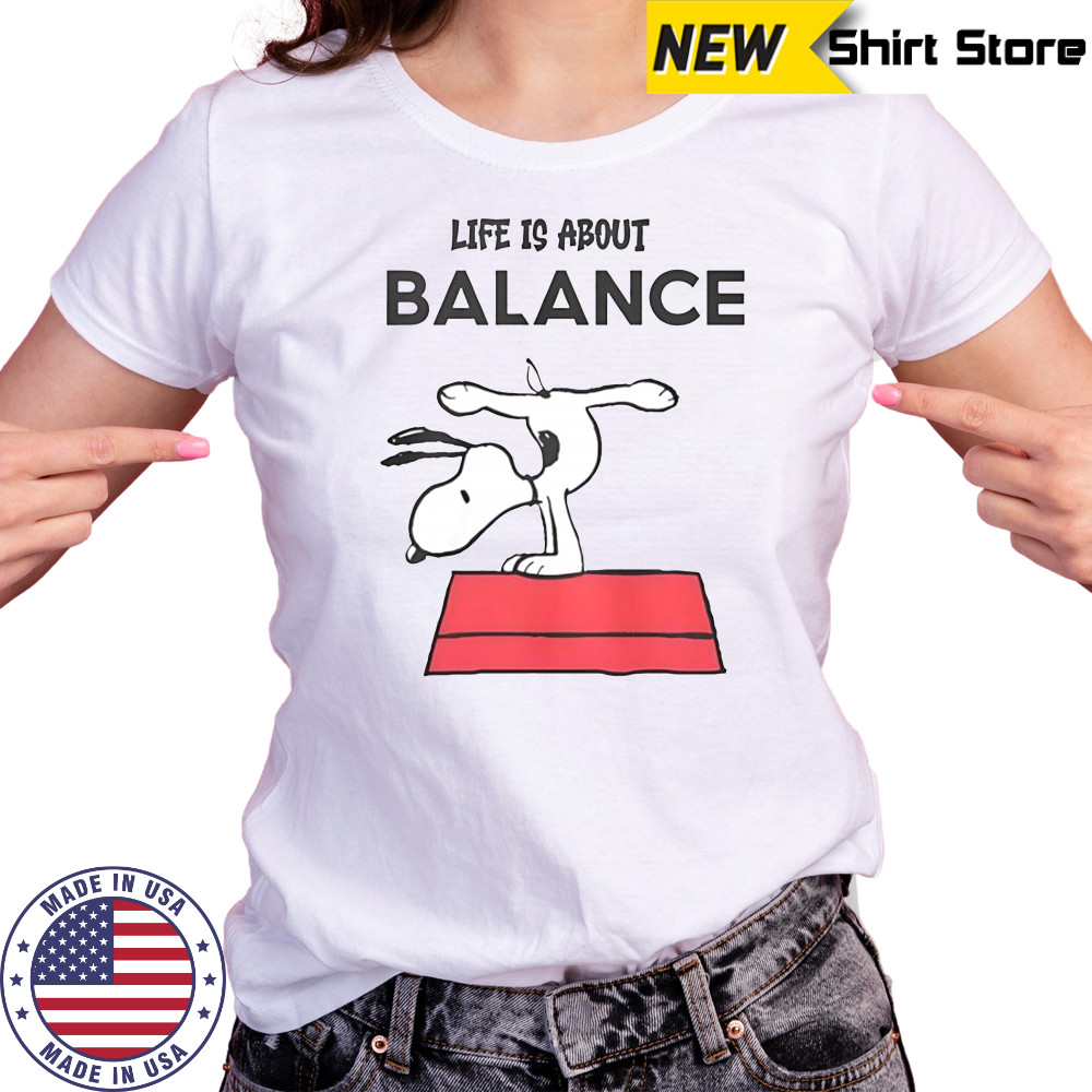 Snoopy Life Is About Balance T-Shirt Women's T-shirt
