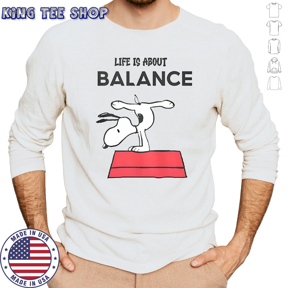 Snoopy Life Is About Balance T-Shirt Long Sleeved