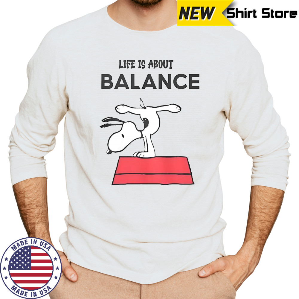 Snoopy Life Is About Balance T-Shirt Long Sleeved