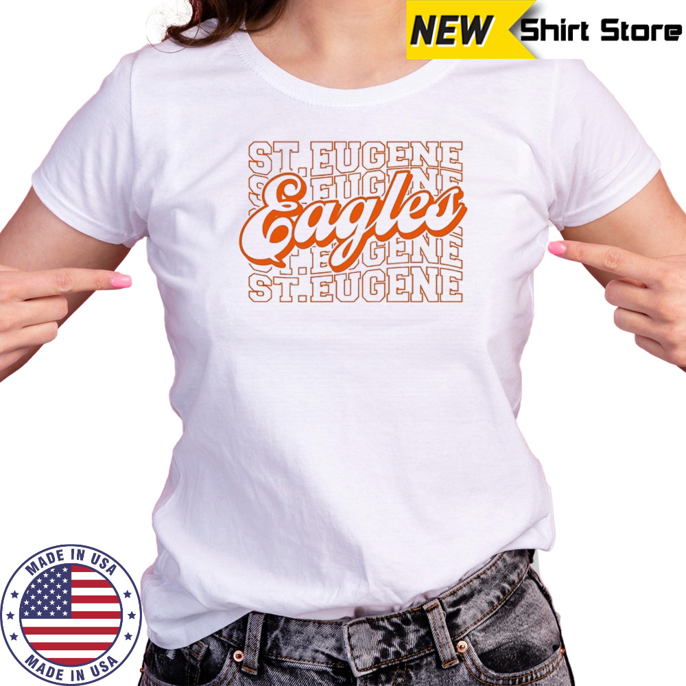 St. Eugene Eagles stacked shirt Women's T-shirt