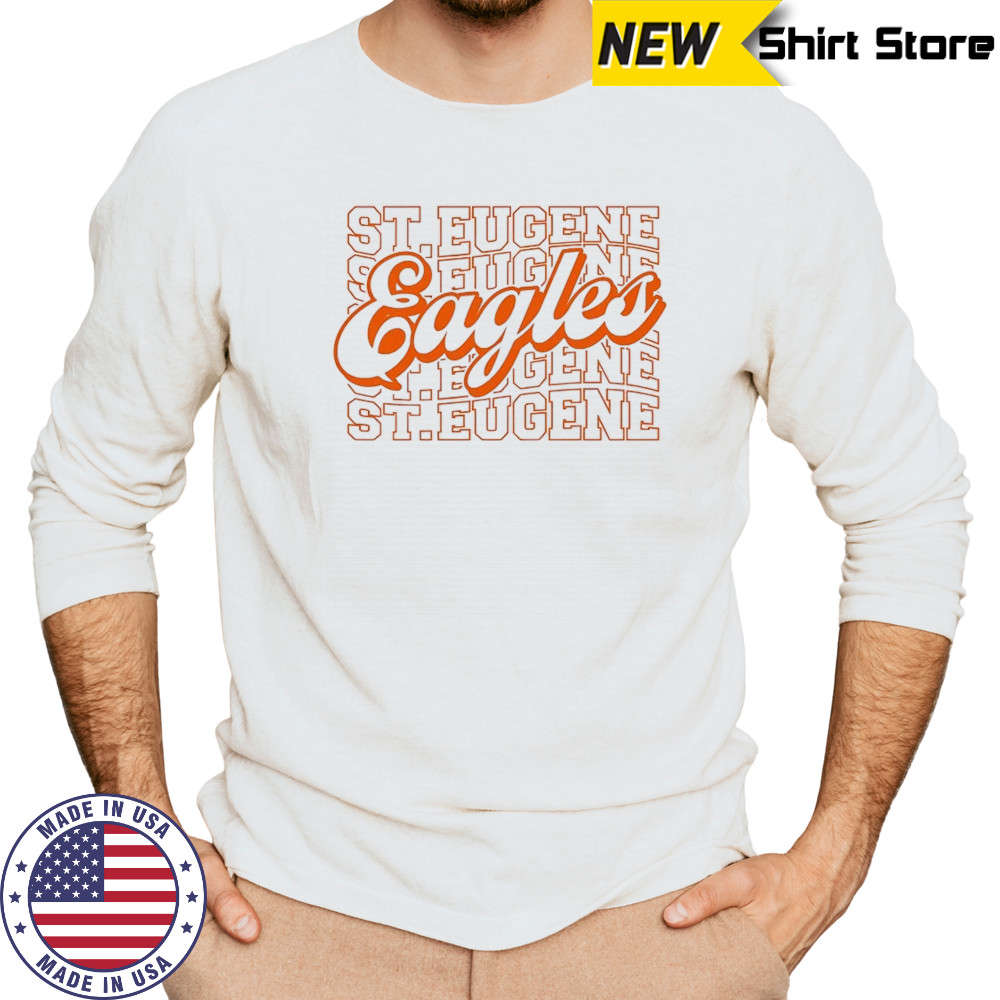 St. Eugene Eagles stacked shirt Long Sleeved