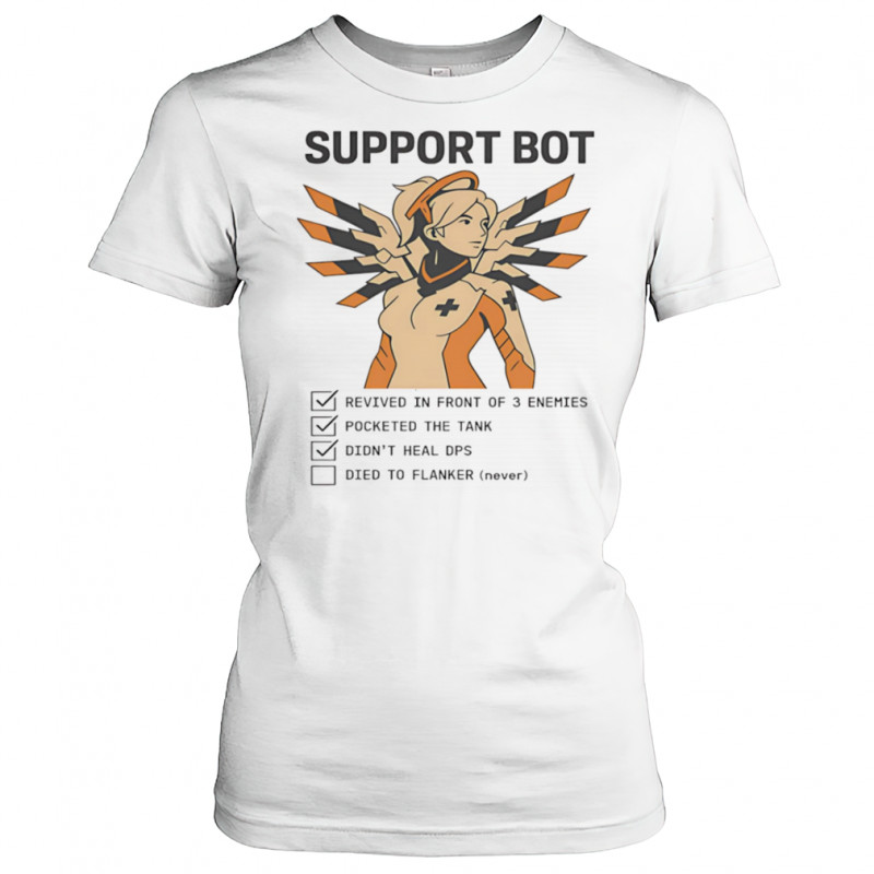 Support bot revived in front of 3 enemies pocketed the tank didn’t heal dps shirt Women's T-shirt