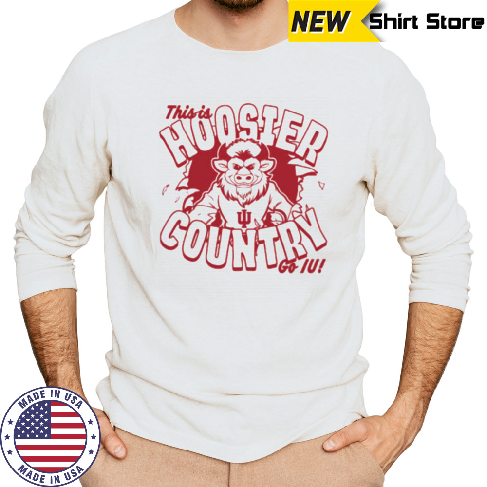 U Hoosier Country 2025 Bison Shirt Long Sleeved