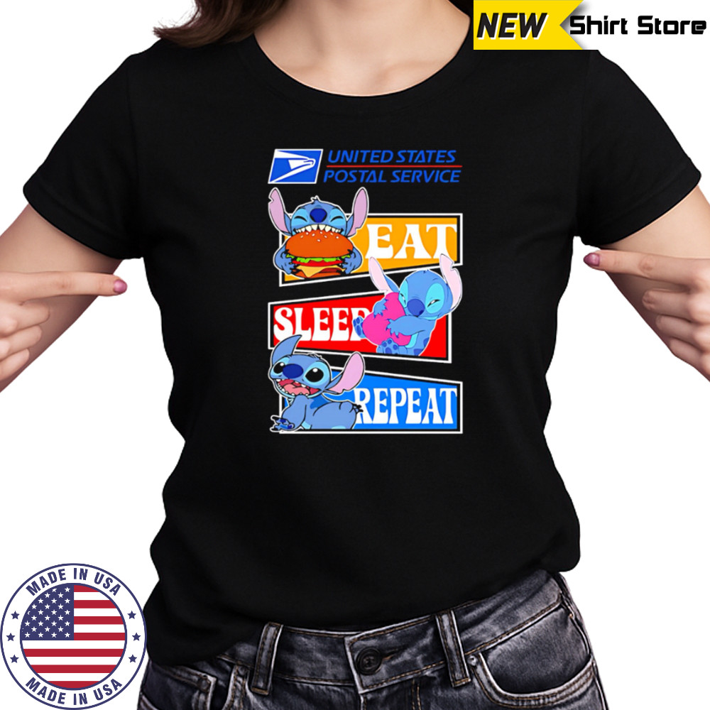 USPS eat sleep repeat stitch shirt Women's T-shirt