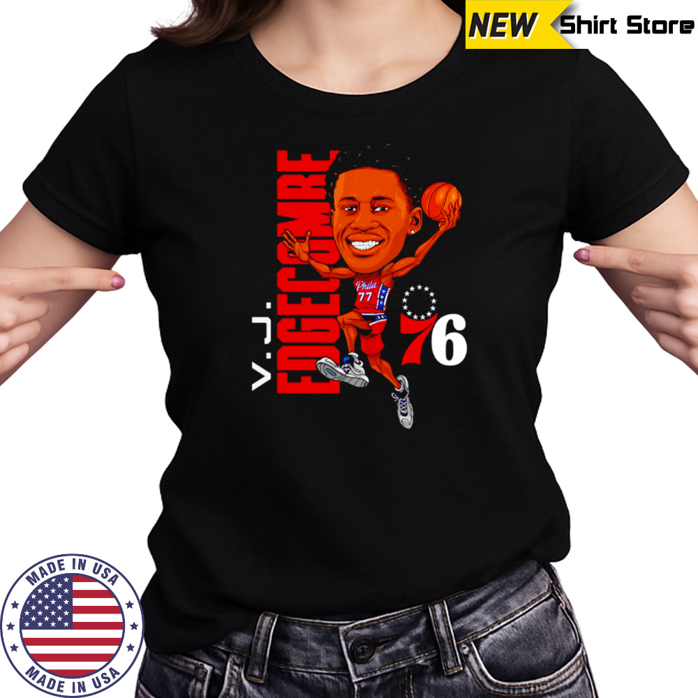 VJ Edgecombe Philadelphia 76ers Caricature cartoon shirt Women's T-shirt