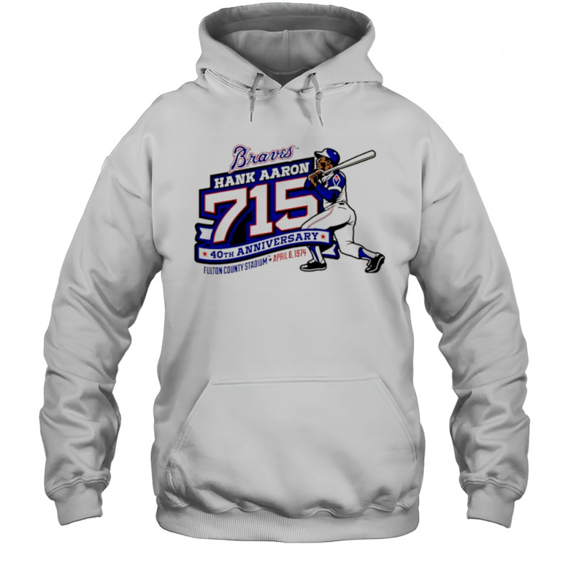 Atlanta Braves Hank Aaron 715 40th Anniversary shirt Hoodie