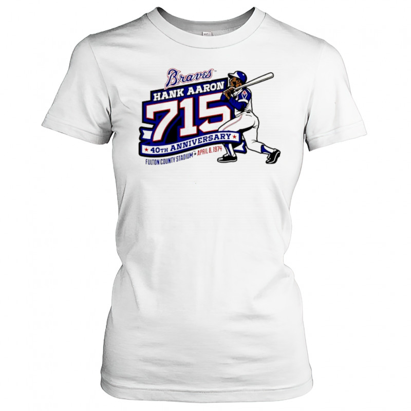 Atlanta Braves Hank Aaron 715 40th Anniversary shirt Women's T-shirt