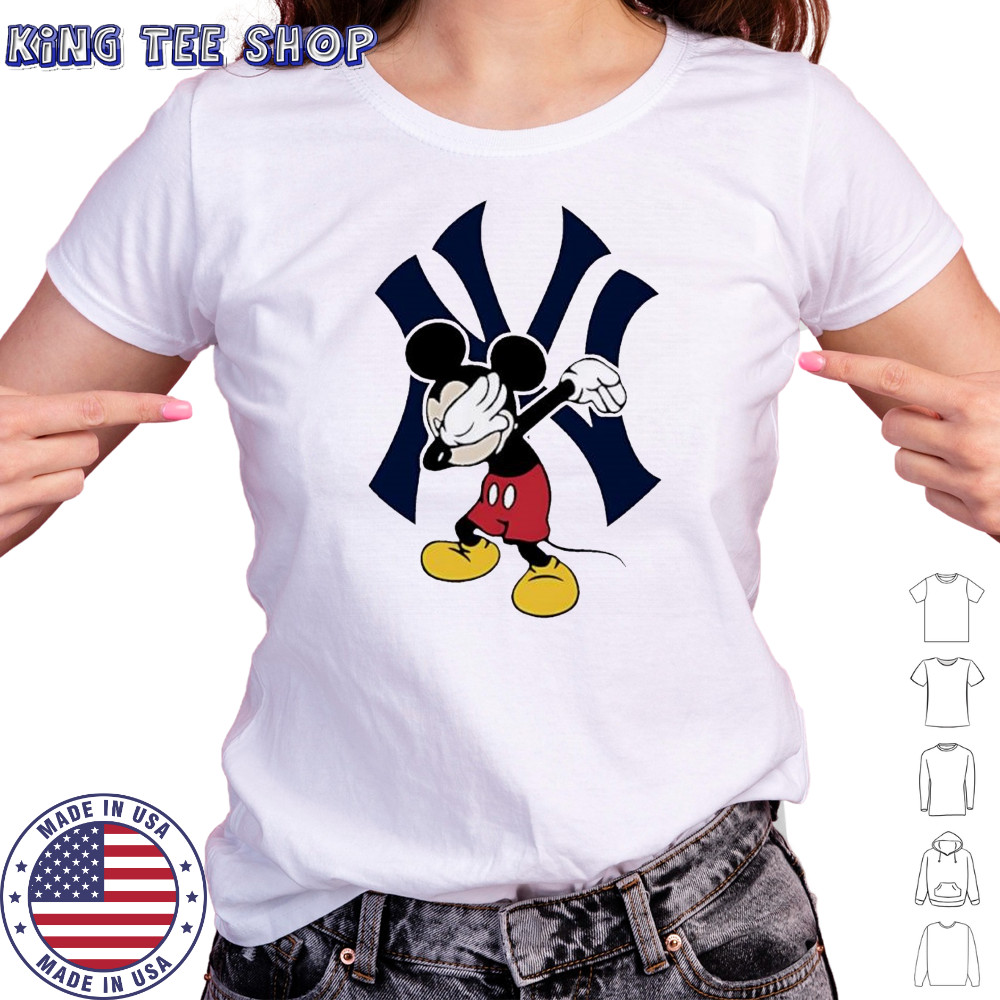 New York Yankees Baseball Dabbing Mickey Disney shirt Women's T-shirt