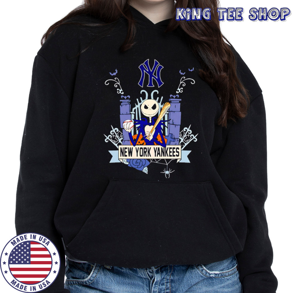 New York Yankees Baseball Jack Skellington Halloween shirt Hoodie