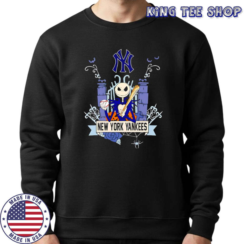 New York Yankees Baseball Jack Skellington Halloween shirt Sweatshirt