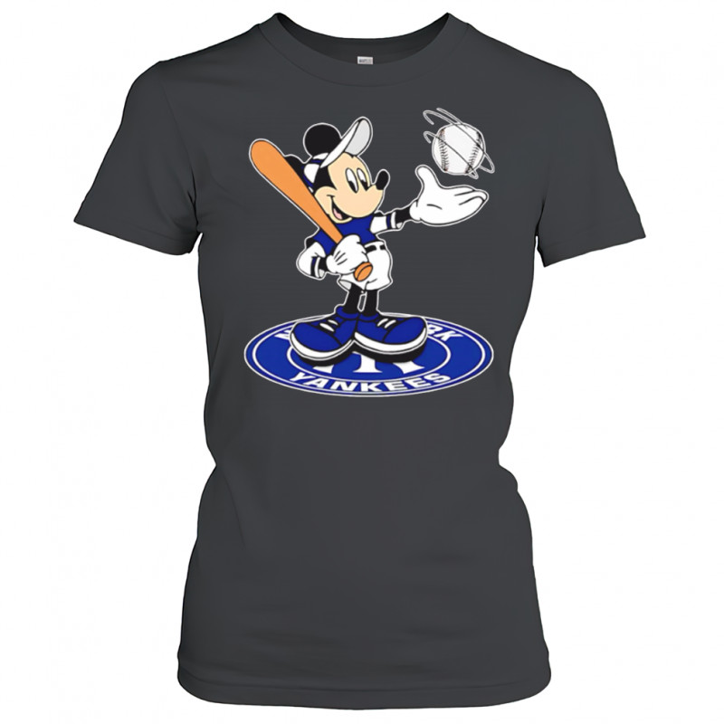 New York Yankees Cheerful Mickey Disney shirt Women's T-shirt
