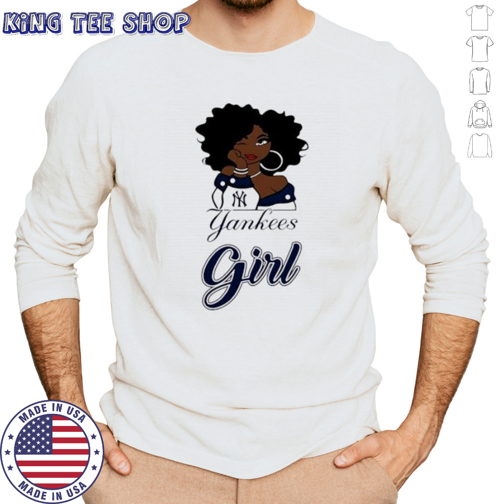 New York Yankees Girl cartoon shirt Long Sleeved