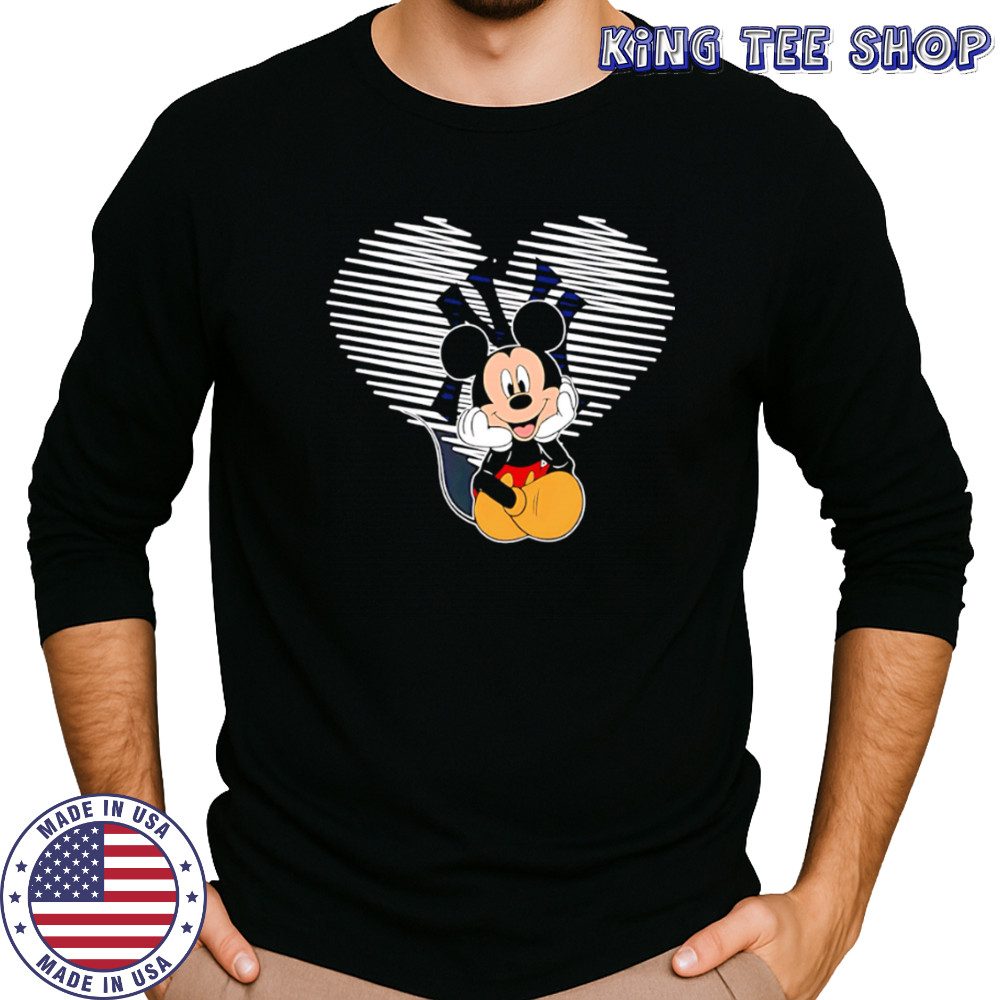 New York Yankees Mickey Mouse Love Yankees Baseball shirt Long Sleeved