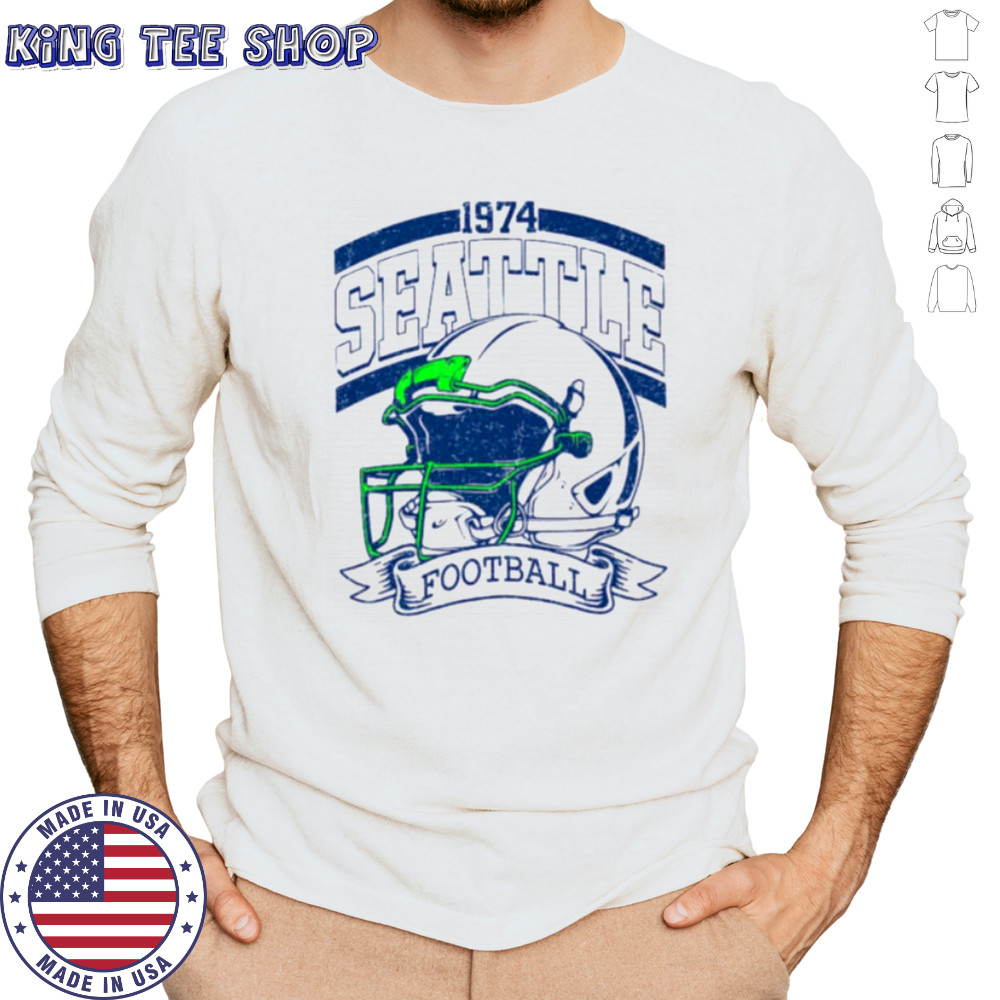 Retro 90s Style Seattle Football Game Day Shirt Long Sleeved
