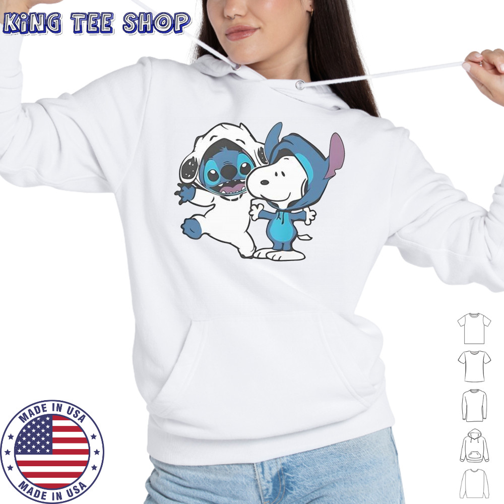 Snoopy And Stitch T-Shirt Hoodie