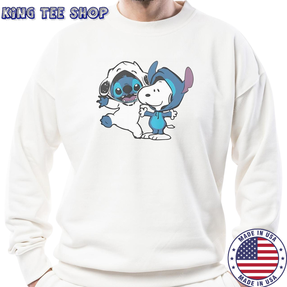 Snoopy And Stitch T-Shirt Sweatshirt