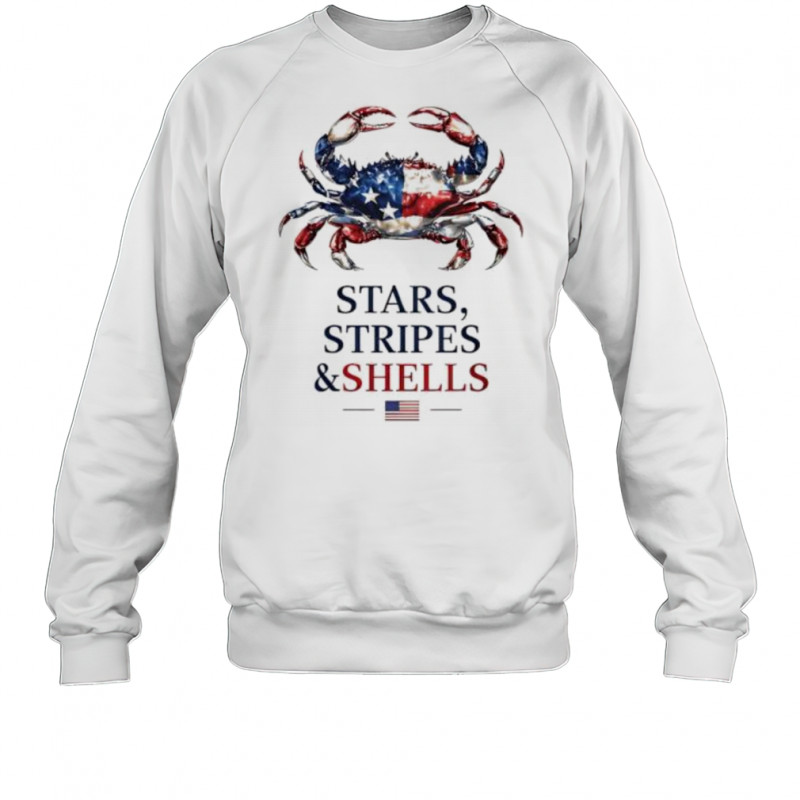 Stars Stripes and Shells crab shirt Sweatshirt